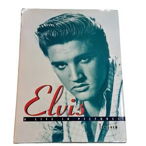 Elvis: A Life In Pictures by Tim Frew 1996 Vintage Hardcover Book Dust Jacket